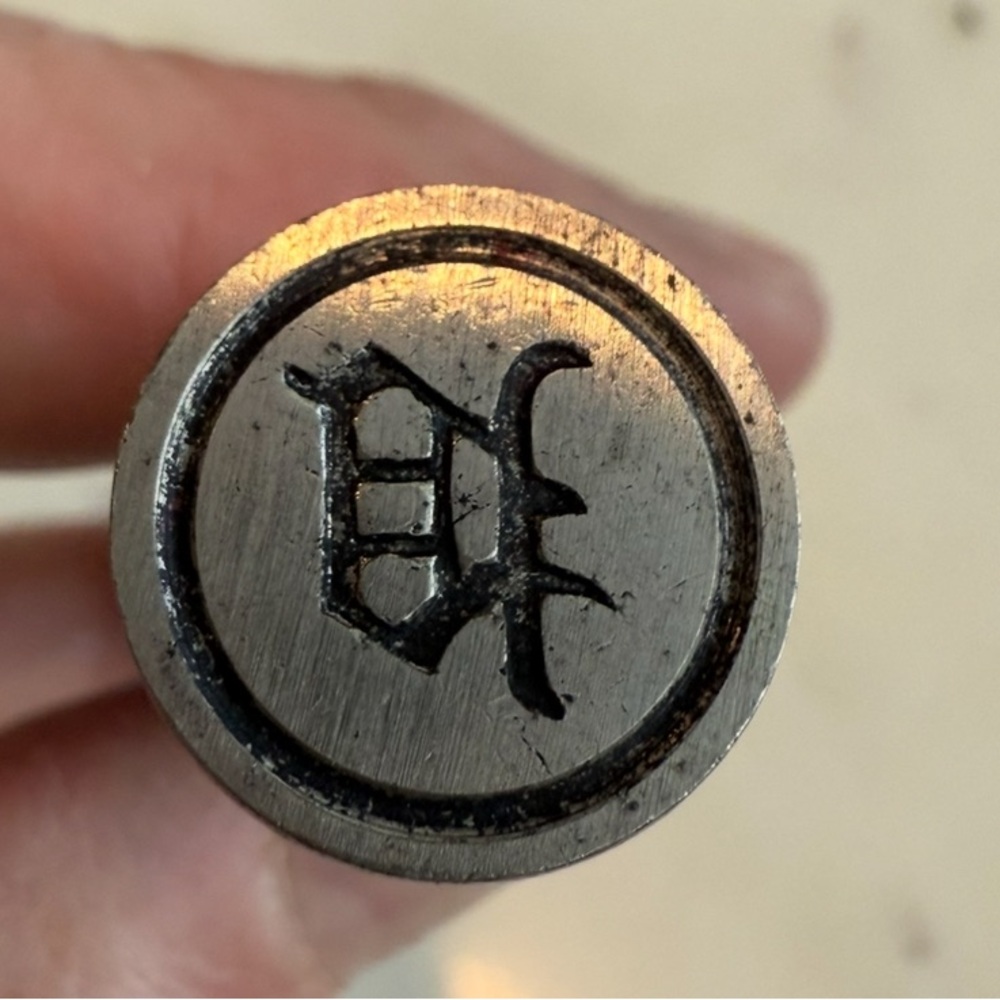 Antique wax seal stamp Stamp with Monogram